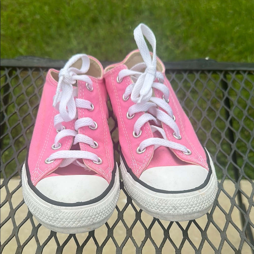 Kids Pink Canvas Sneakers